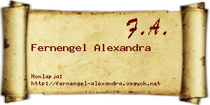 Fernengel Alexandra névjegykártya